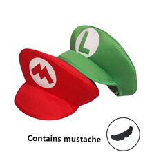 Super Mario Bros Luigi Cartoon Cosplay Hat Classic toys1跨境