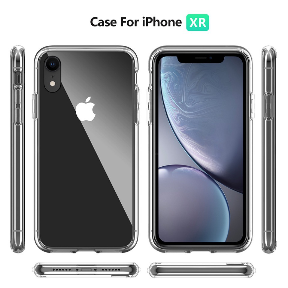 iphone xr简约晶透手机壳高清透明保护套1.
