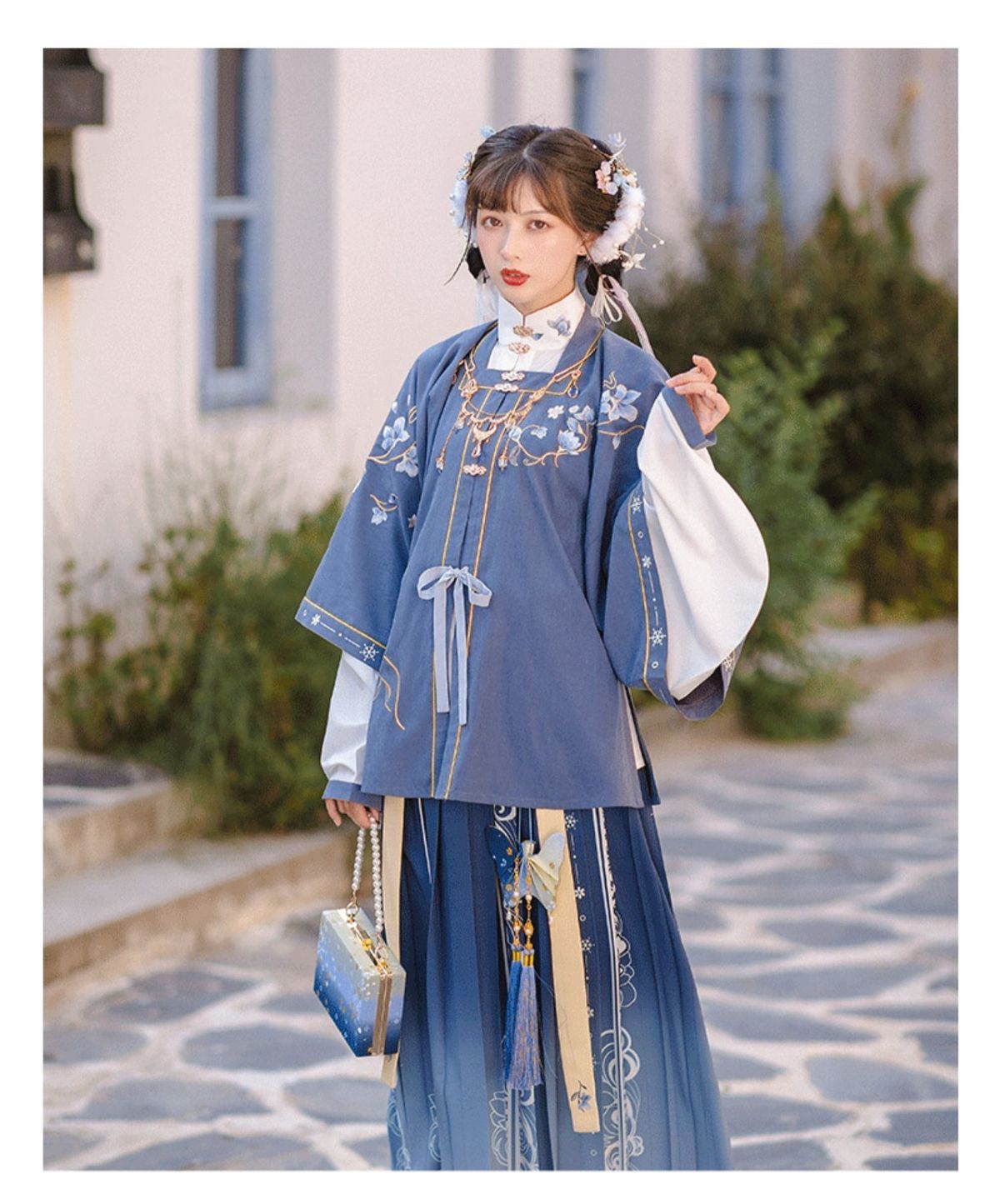 海棠春玉雪春明制短衫明制对襟短衫半臂百褶裙改良汉服女全套秋冬