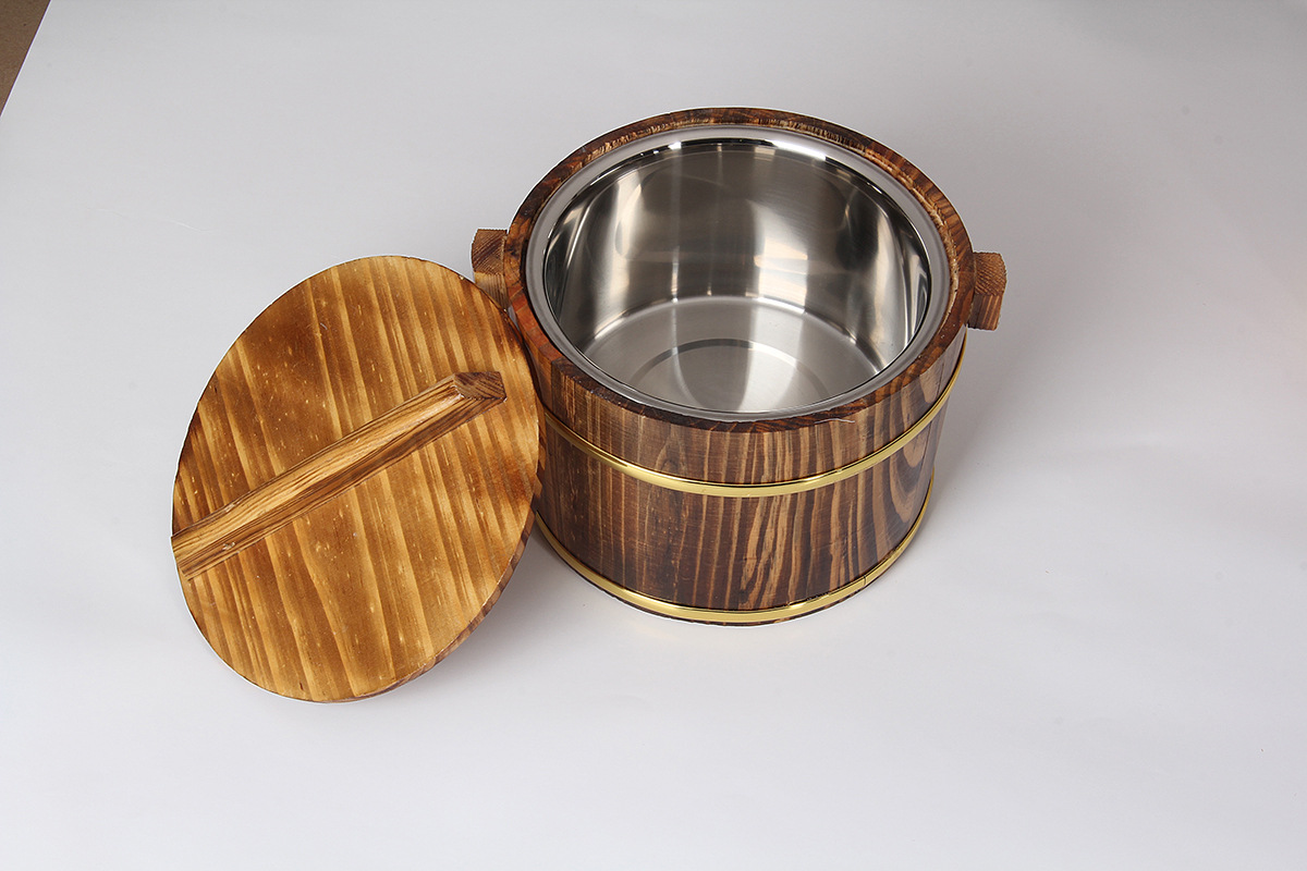 木桶饭木桶餐厅餐桌酒店装饭小饭桶餐具保温菜桶盖浇饭量大从优
