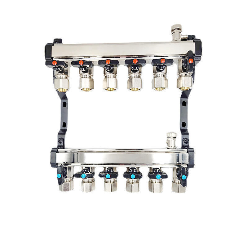 艾柯全铜一寸球阀锻造地暖分水器地热管家用暖气分集水器-报价-阿里巴