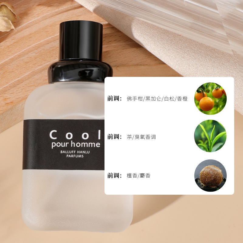 Factory Wholesale Han Lu Gu Long Gentleman Perfume Fresh Alight Fragrance Charm Confident Marine Men Lasting Eau De Toilette