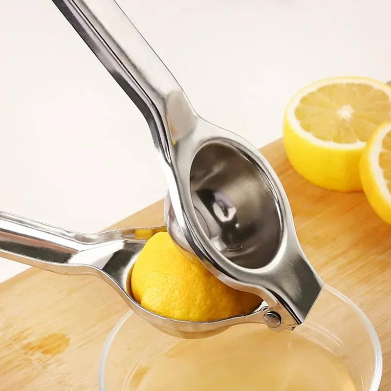 不锈钢手压式榨汁器餐厅奶茶店厨房家用柠檬夹橙子水果榨汁小工具
