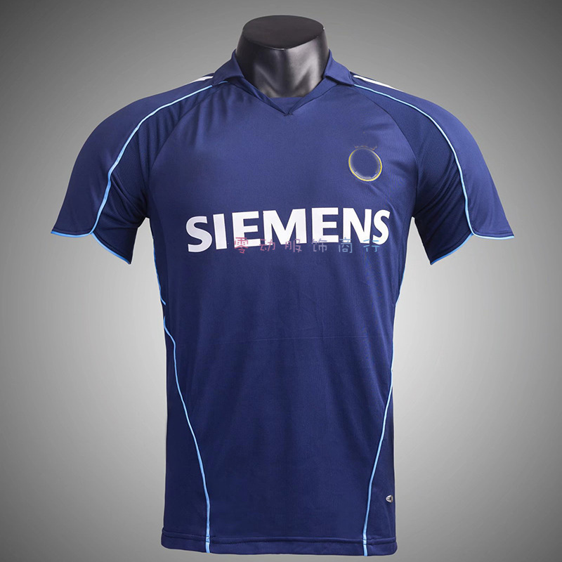 05-06皇m客场复古款球衣 劳尔大罗齐达内 retro jersey t-shirts