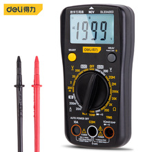 得力工具 掌上型带测温数字万用表电容频率温度仪器仪表 DL334003