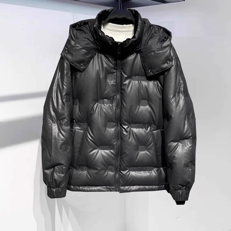 鸟家男装时尚短款可拆卸连帽压胶休闲羽绒服外套潮男gex1d2526544