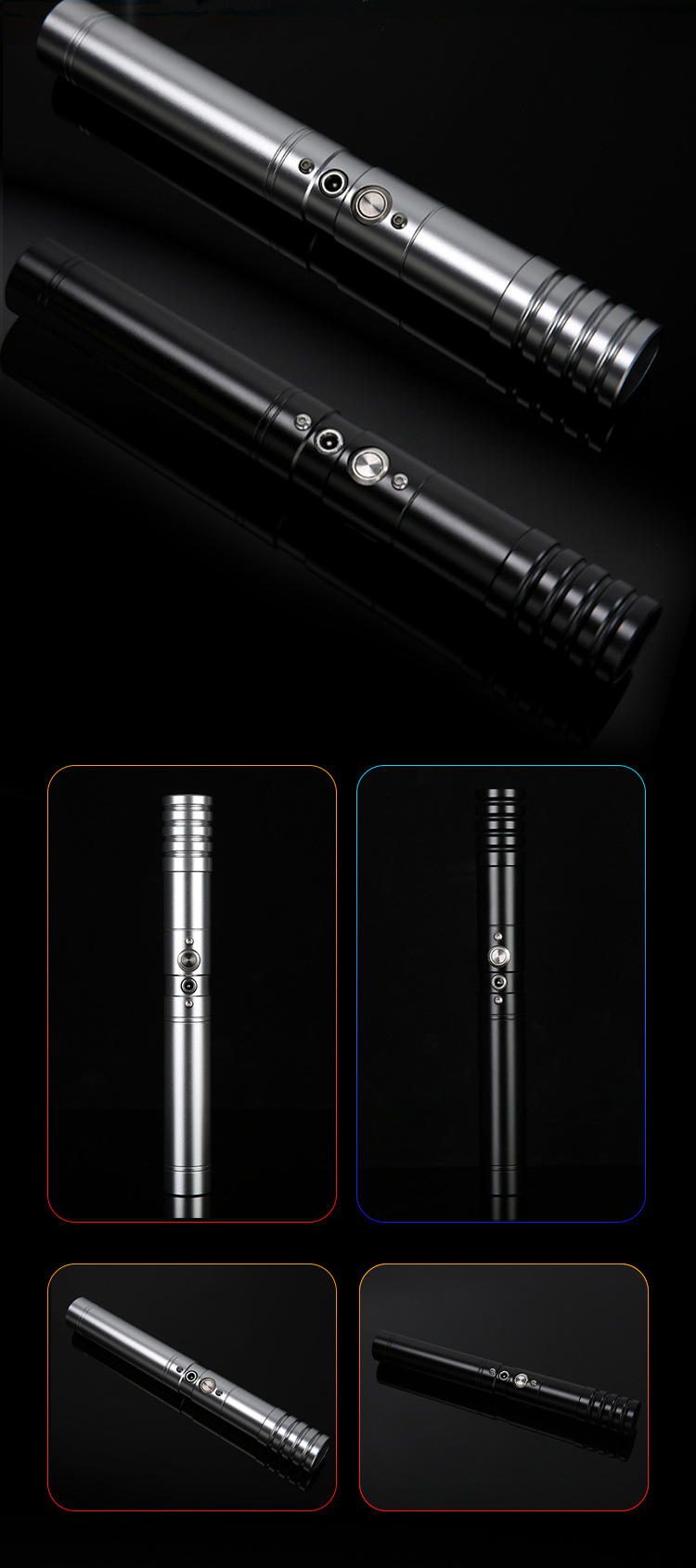 pj002-变色打光双刃光剑星球大战激光剑金属发声发光玩具礼物成人