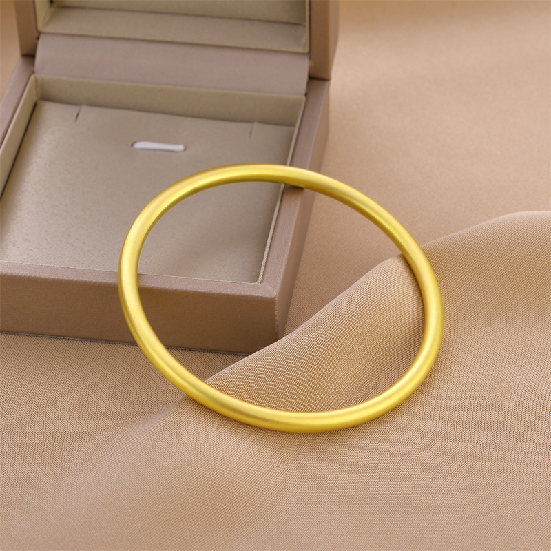Customized Sand Gold Ancient Bracelet Female Simulation Kim Tong Body Titanium Steel No Fading Heritage Bracelet Solid Jewelry
