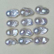 强光炫彩巴洛克11-13mm鱼尾异形裸珠散珠 诸暨天然淡水珍珠可批发