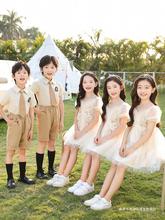 六一儿童节合唱表演服女童舞蹈蓬蓬裙男童礼服幼儿园毕业演出服装