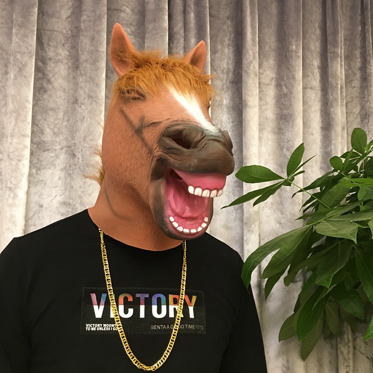 头套个性狗脸谱面具男女搞笑面罩哈士奇儿童防护成人人物玩具马