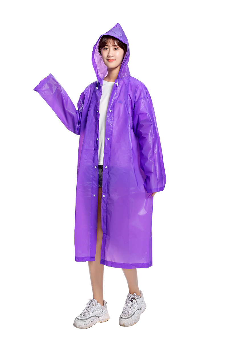 批发eva雨衣徒步透明雨衣成人非一次性雨衣户外旅游儿童雨衣印字