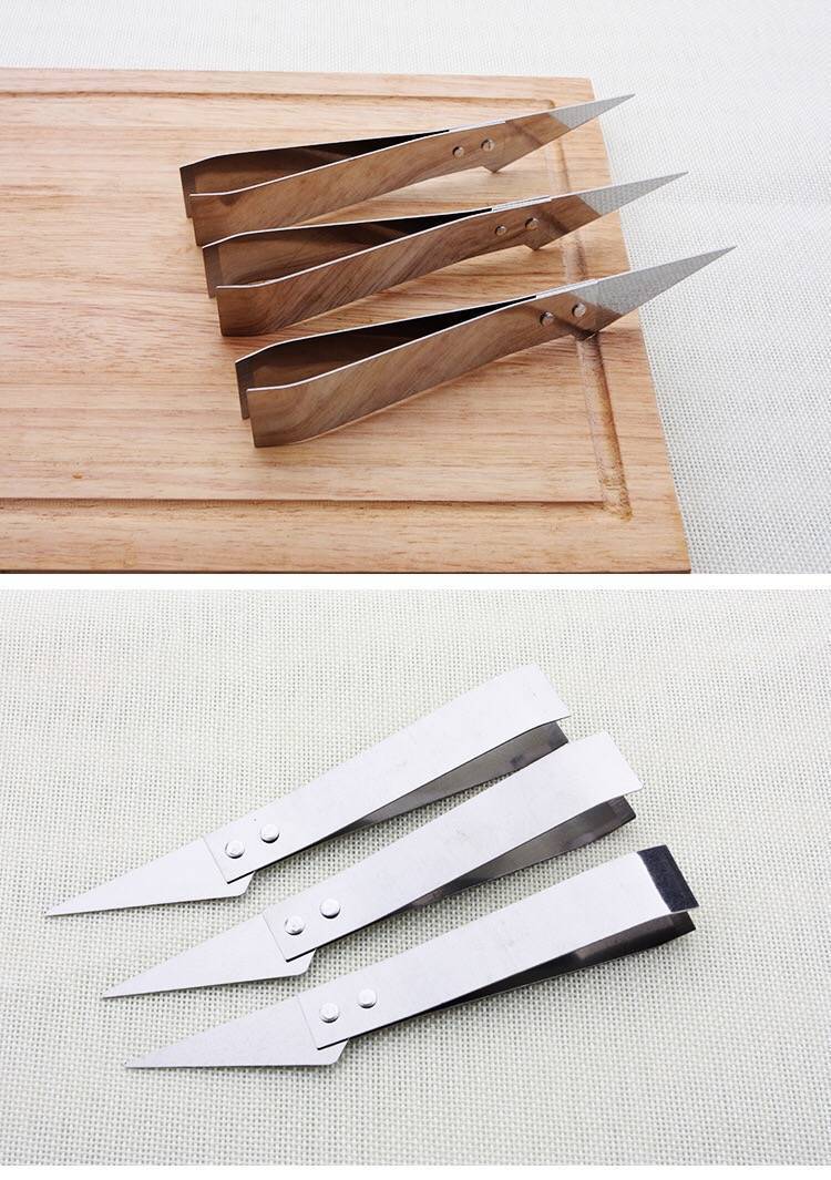 不锈钢拔毛器猪毛夹死角刮刀鸡毛夹鸭毛家用多功能夹毛器