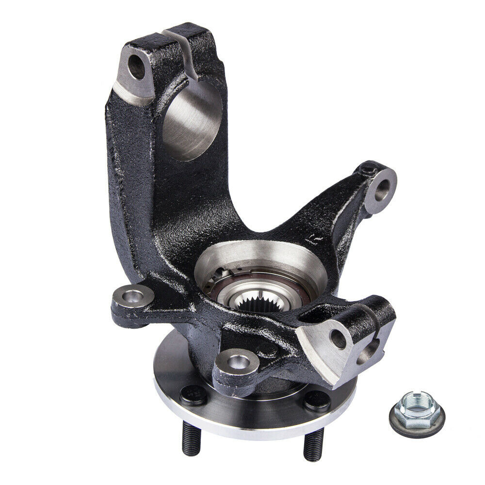 5l汽配羊角左前转向节和轮毂总成￥280.