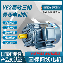 浙江顶优YE2铁壳高效三相2/4/6/8级异步电动机配套设备可用电机