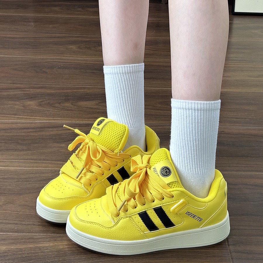 设计感面包板鞋子女ins潮2024春夏季新款国潮百搭休闲小白鞋男