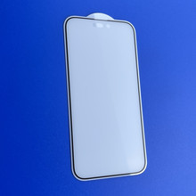 适用于苹果15雾面满版玻璃保护贴iPhone14 ProMax磨砂全屏钢化膜