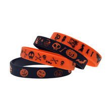 Halloween 万圣节硅胶手环节日礼品手带动物创意Logo时尚橡胶手圈