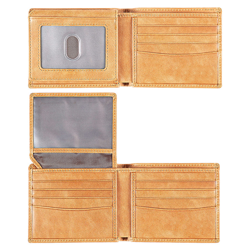 跨境短款三折男士钱包真皮正品软男式钱夹大容量防盗刷高端钱包男