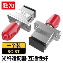 胜为光纤耦合器ST-SC对接头法兰盘单模多模延长连接器OCTC-101