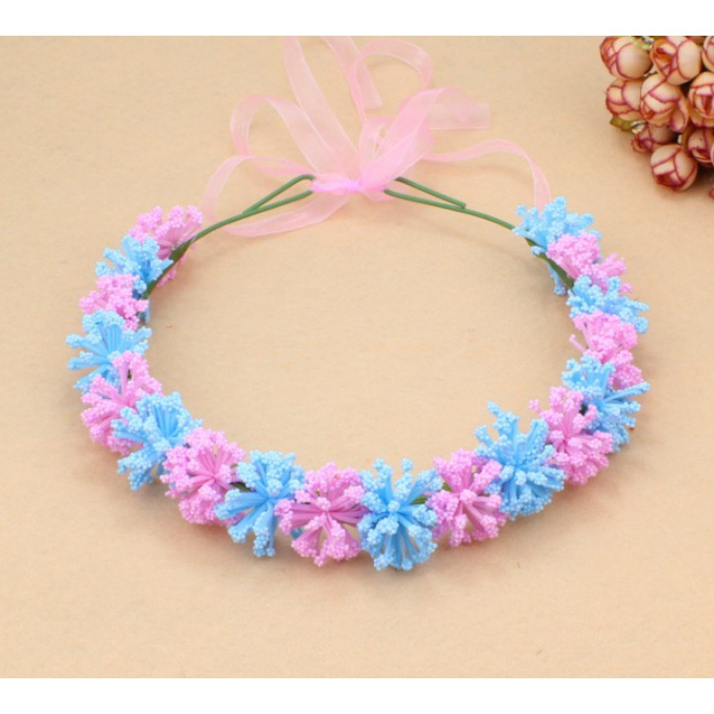 六一舞蹈表演发饰儿童花环头饰宝宝头环幼儿演出道具女童跳舞头花