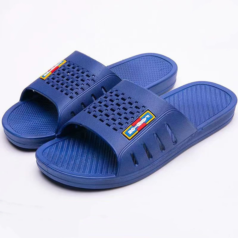 Men's Slippers Summer Non-Slip Thick Bottom Wear-Resistant Indoor Sandals Stall Running Jianghu Hotel Bath Slippers Wholesale