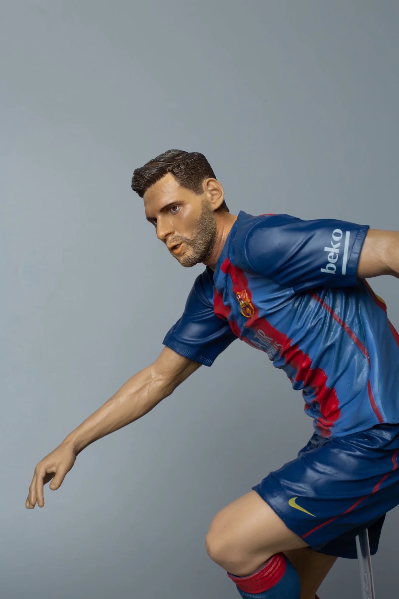 足球明星周边 gk 梅西 10号 球衣 雕像 模型 公仔 摆件 盒装手办