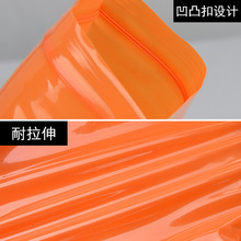 WBZ7橙色自封袋彩色包装袋产品封口袋PE密实袋塑料袋家庭收纳袋10
