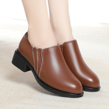 23秋季新款女单皮鞋乐福鞋软底软面驾车郊游zx3628大码43