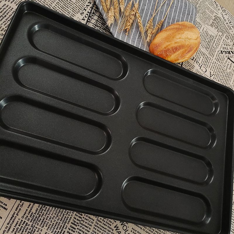 Hamburger Embryo Commercial Non-Stick 8-Piece 15-Piece Hamburger Baking Tray Hot Dog round Oval Bread Mold 40*60 Abrasive Tool