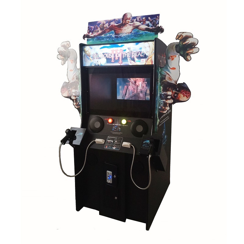 外贸鬼屋3枪机射击游戏机投币游戏机模拟打僵尸双人游戏厅电玩城