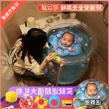婴儿游泳池家用儿童室内充气透明游泳桶宝宝加厚折叠保温洗澡桶