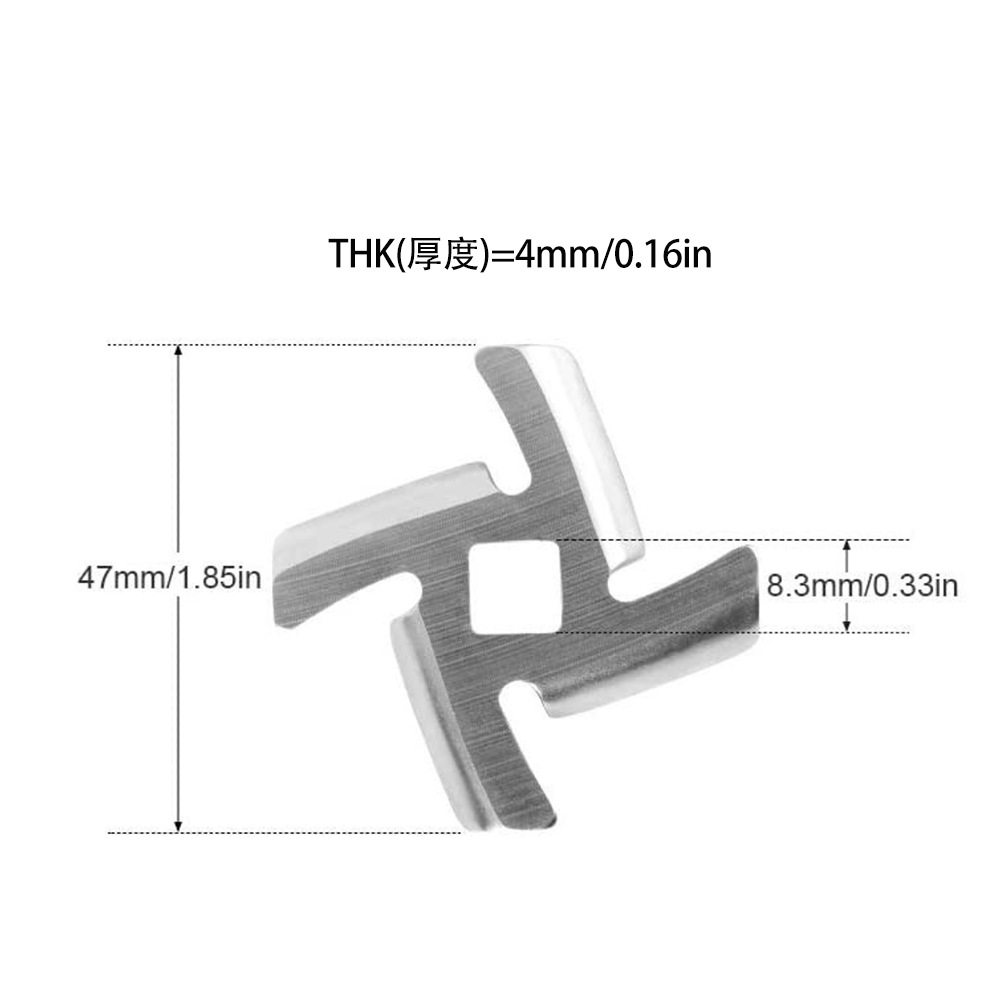 Stainless Steel Knife Mesh Blade Sausage Filler Universal Cutter Plate Double-Edged Fine-Toothed Comb Orifice Plate