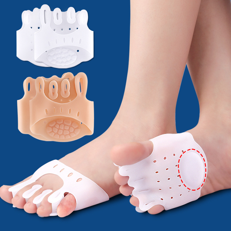 Hallux Valgus Toe Overlapping Comb Toe Correction Split Toe Pad Half Insole Forefoot Care