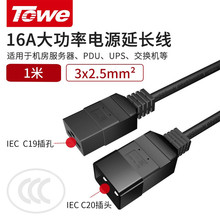 TOWE C19-C20纯铜芯电源线PDU电源延长线2.5平方