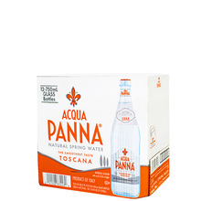 普娜750ml*12玻璃瓶Acqua Panna饮用水天然进口矿泉水婴儿水整箱