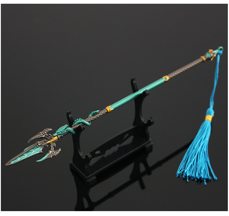 铄捷永劫无间 游戏周边 金属武器摆件 白虹长枪合金模型玩具22cm