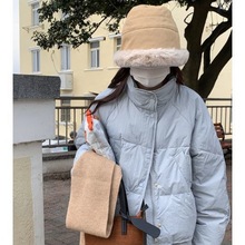 短款羽绒服女小个子立领90白鸭绒设计感小众冬季新款外套奶紫色