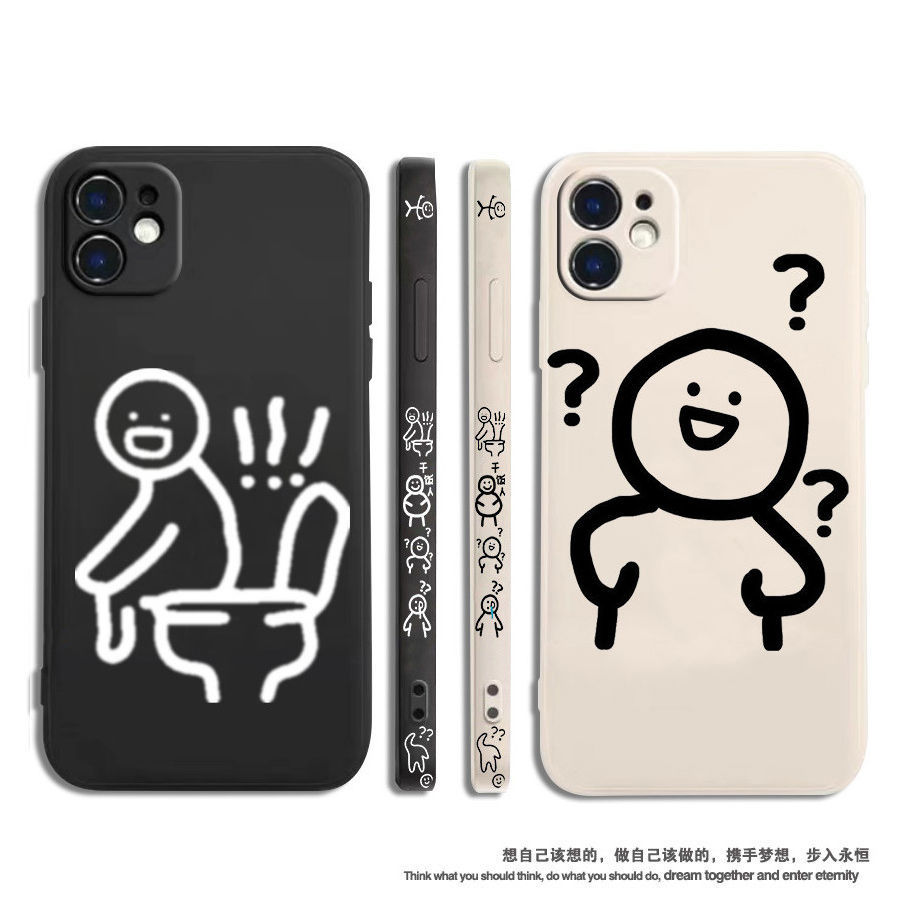 适用侧边搞怪小人oppoa95手机壳reno6/5pro液态k9全包a72a11软rea