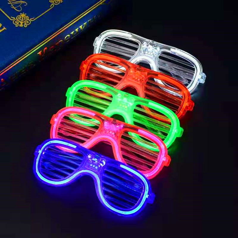 发光眼睛百叶窗冷光led眼睛 酒吧蹦迪道具儿童演唱会表演闪光礼品