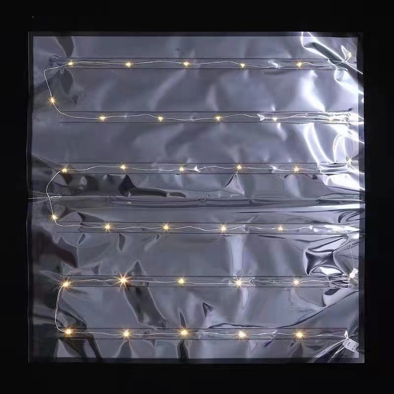 防水带灯发光纸三个档位30灯珠鲜花led发光透明花艺包装纸资材