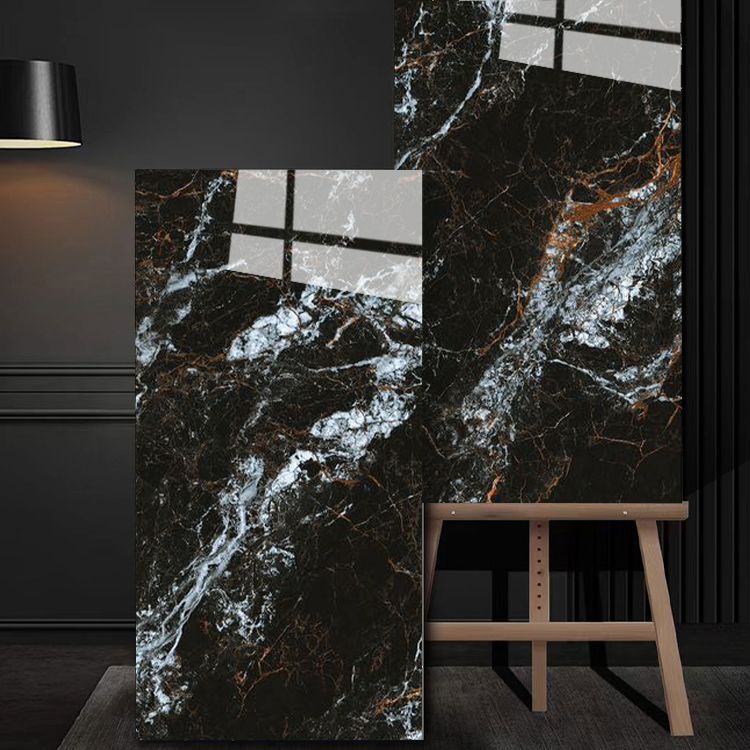 750x1500深色奢石地砖别墅客厅酒吧瓷砖大板抛光亮面地砖