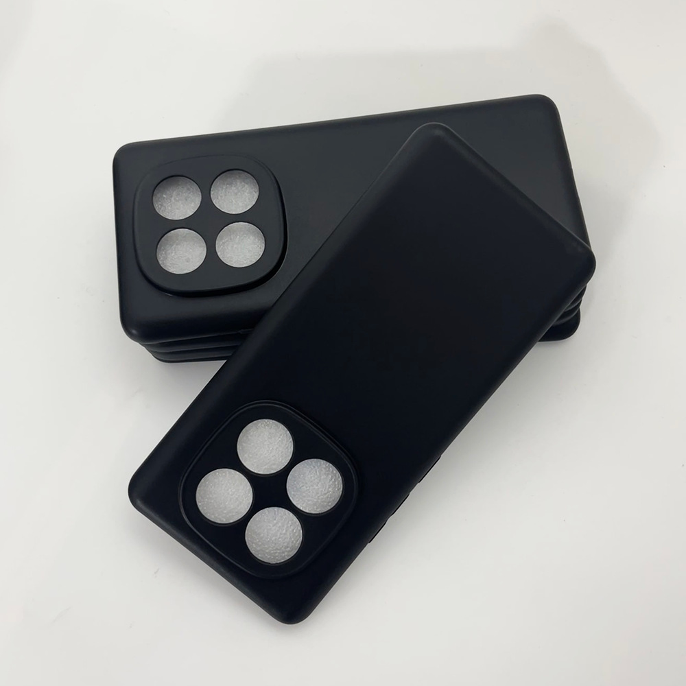 适用红米note15Pro手机壳小米17promax保护套纯黑素材tpu磨砂软壳