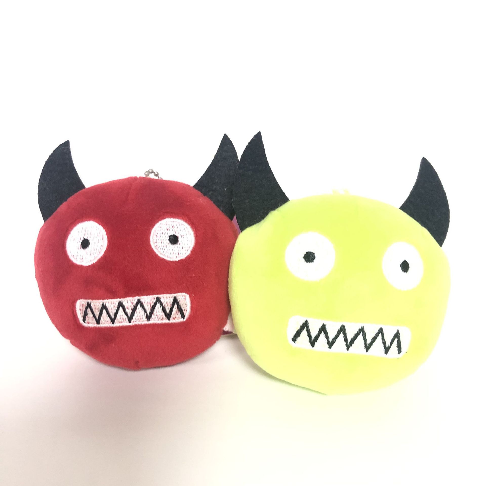 卡通小恶魔毛绒玩具挂饰创意钥匙扣公仔玩偶欢迎来图定制可加logo