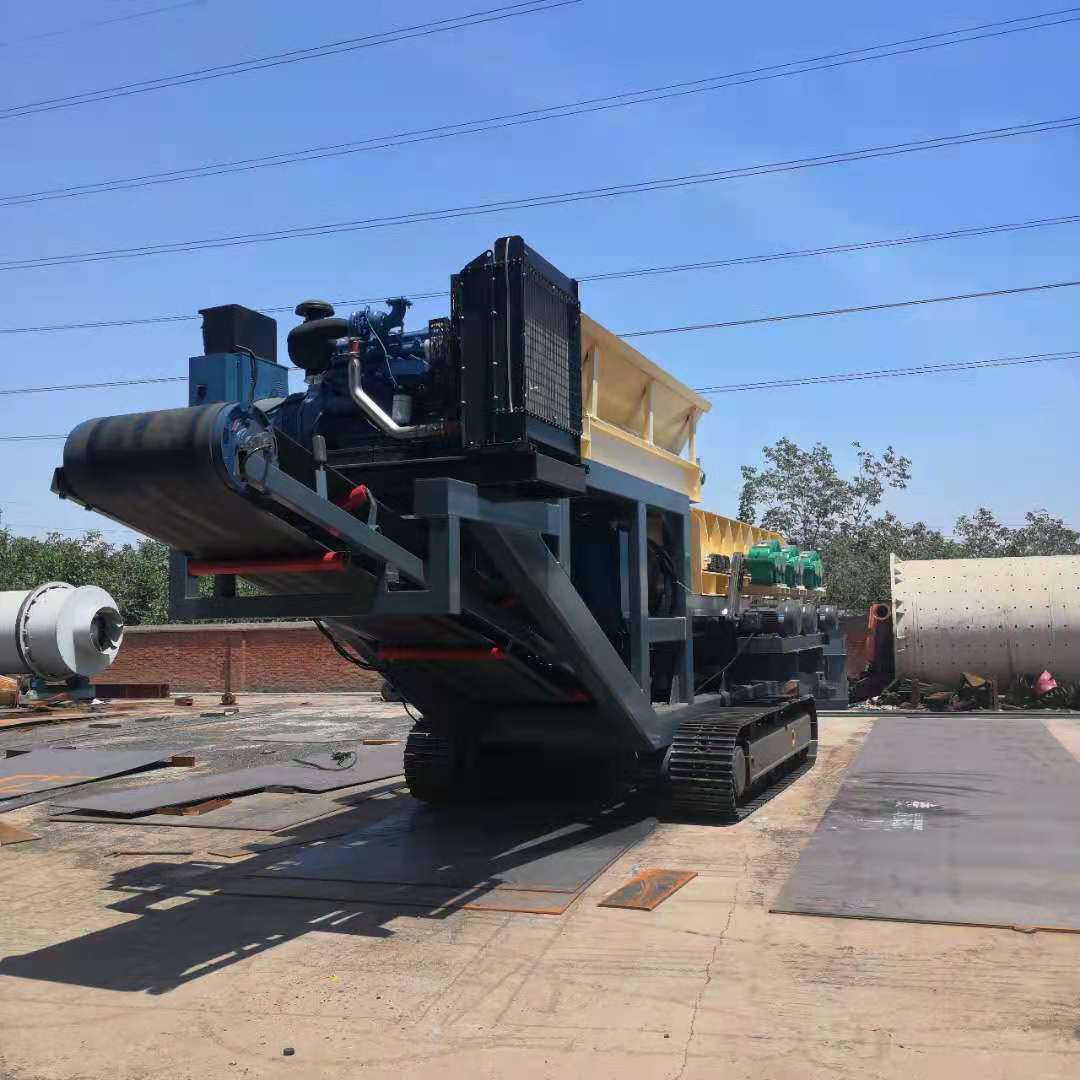 选矿厂矿石分离机砂石分离机履带式移动泥石分离机煤矿煤炭分离机