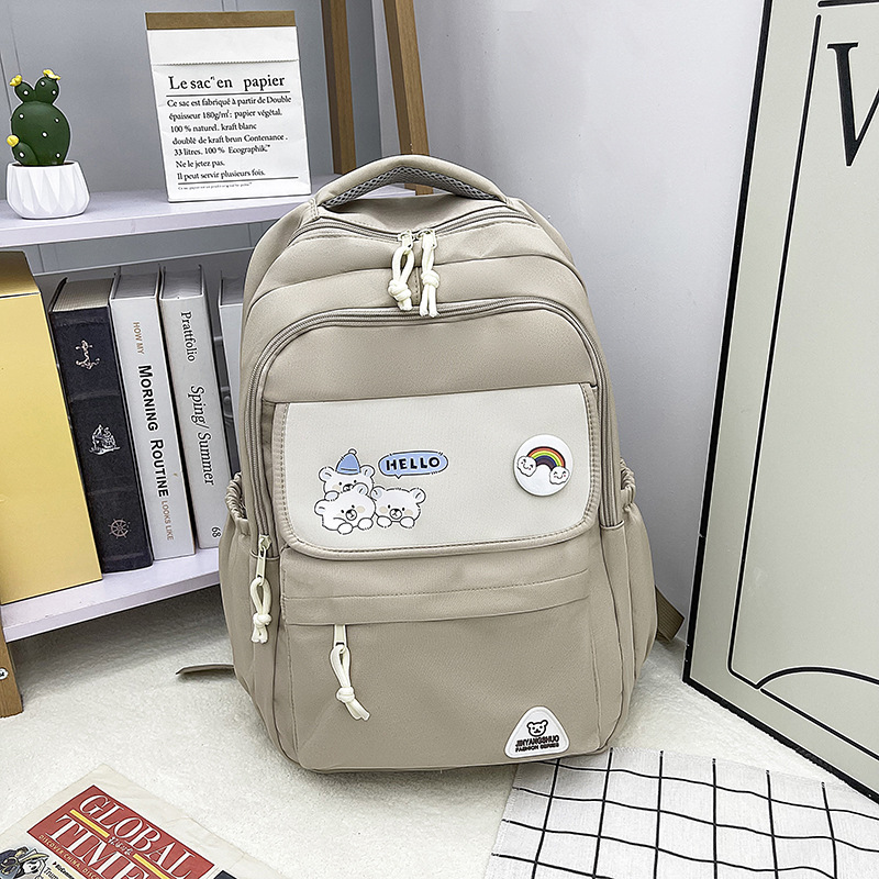 Trendy Casual Backpack for Girls Ins Style College Students Bag Backpack Good-looking Backpack Lightweight for Girls