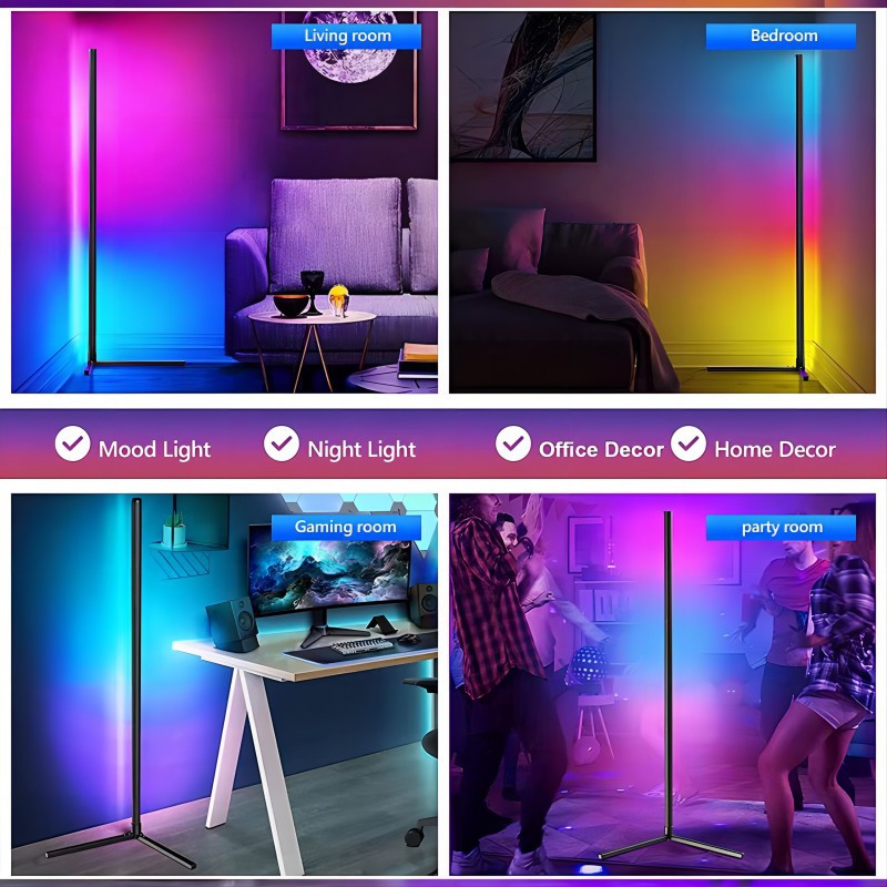 RGB LED Floor Lamp 4