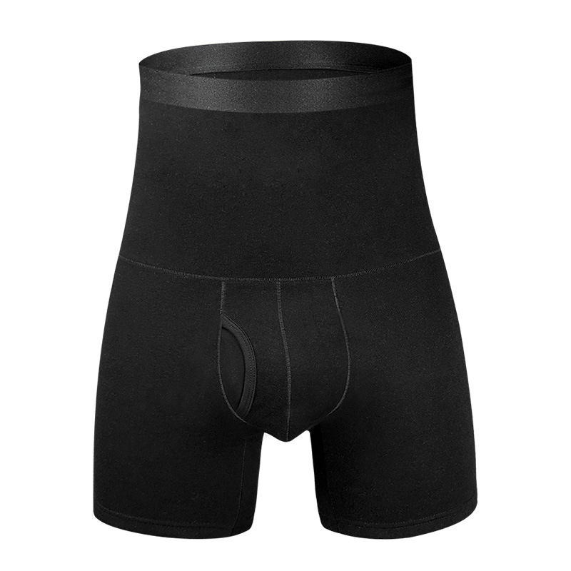 高腰收腹男士内裤棉加绒加厚加长抗寒保暖内裤中老年裤头平角裤