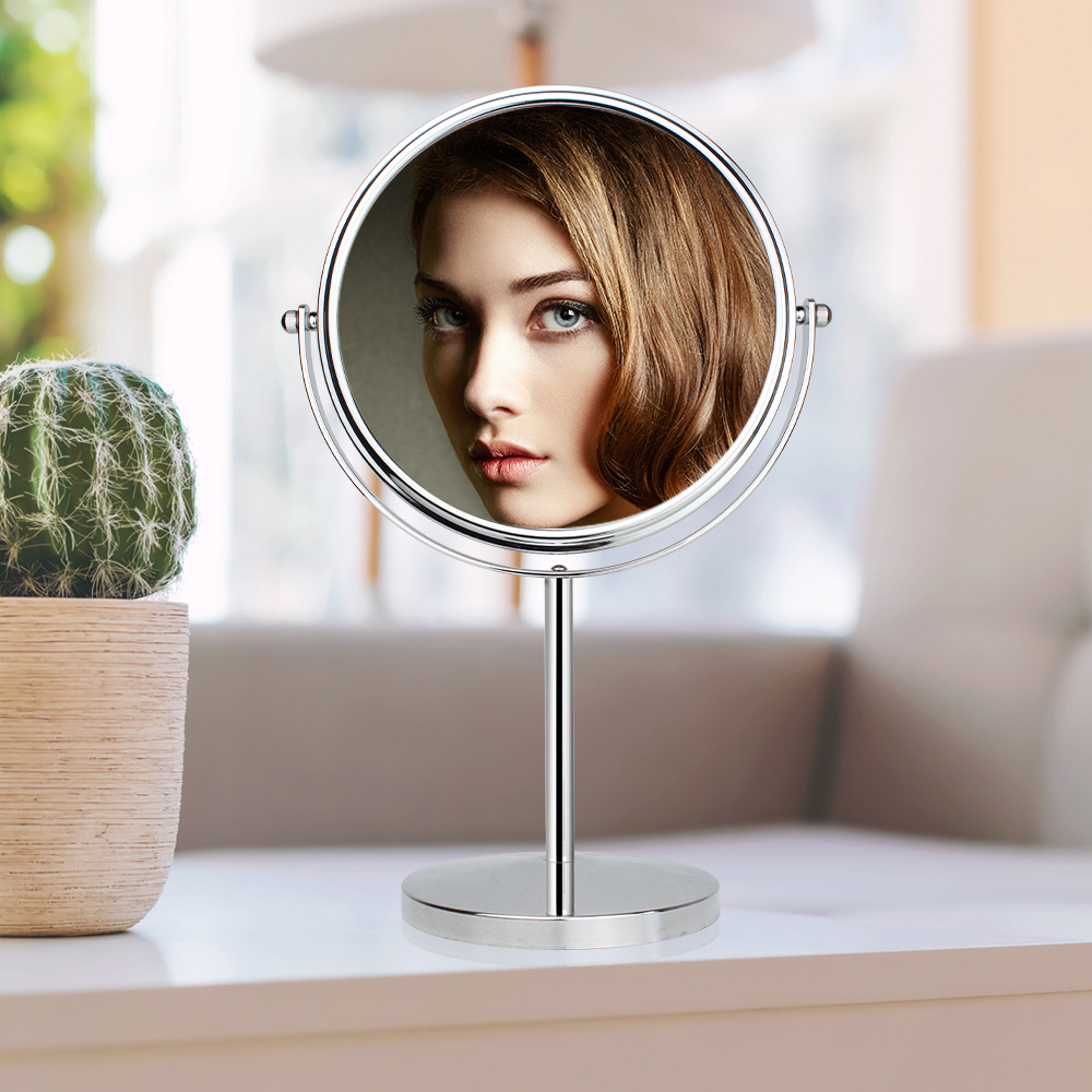 速卖通热销台式双面镜3/5/10倍放大卧室梳妆镜子网红女神美妆工具
