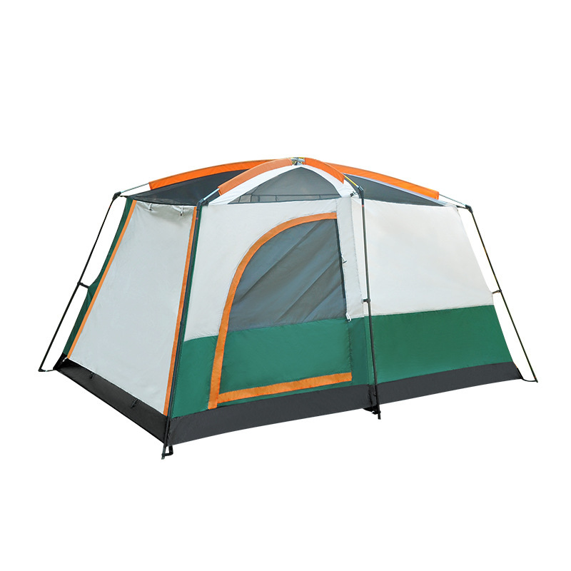 Large Two-Bedroom One-Living Room Tent Outdoor Portable Folding Outdoor Camping Tent Park Camping Automatic Sunshade